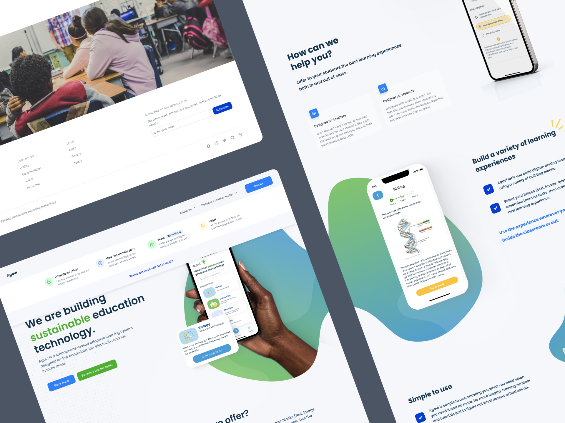 Educational Website Landing Page 